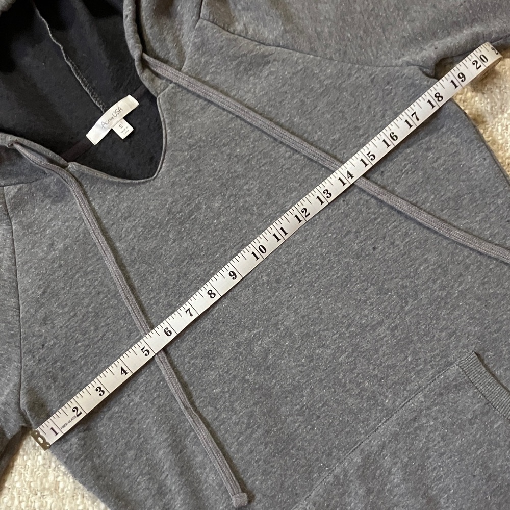 Active Usa Womens Size Small Basic Gray Hoodie - image 4